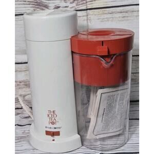 The Iced Tea Pot by Mr. Coffee Tea Maker Model TM1 Orange 2 QT With User Manual